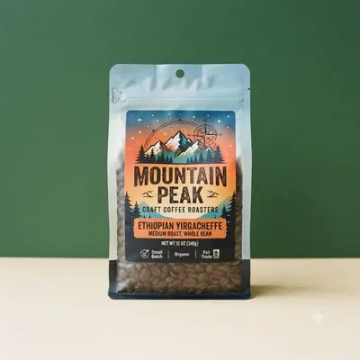 Mylar Vacuum Seal Bags shown as a finished custom-printed pack