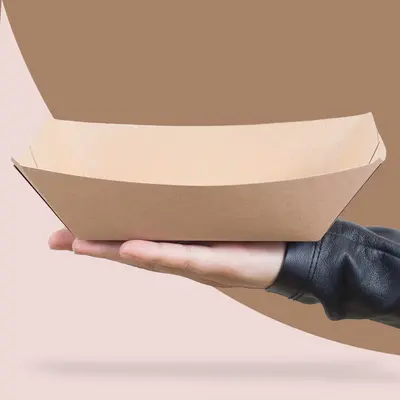 Nacho Trays presented alongside its printed surface detail