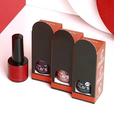 Nail Polish Boxes shown as a finished custom-printed pack