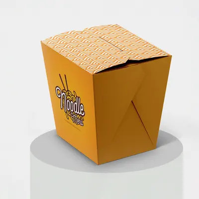 Noodle Boxes photographed from a second angle showing the side panel