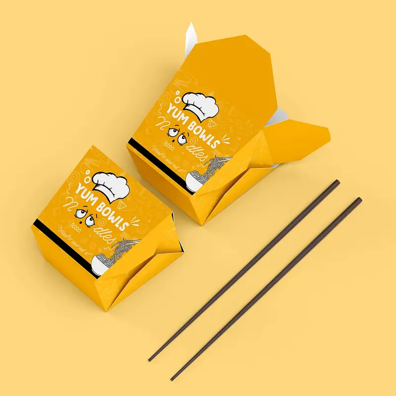 Noodle Boxes photographed to show finish and proportion