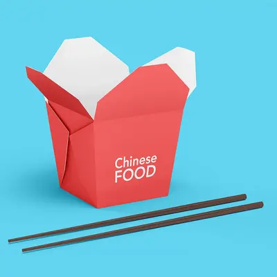 Noodle Boxes presented alongside its printed surface detail