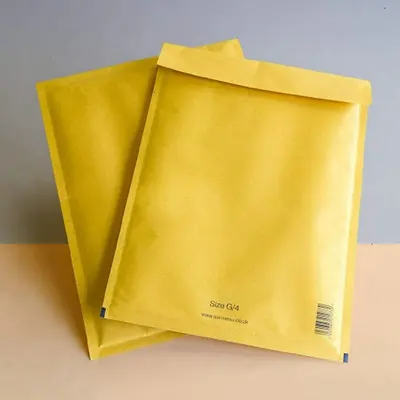 Padded Mailers displayed with the closure detail visible