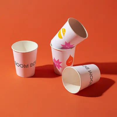 Paper Cups displayed with the closure detail visible