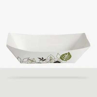 Paper Food Trays shown as a finished custom-printed pack