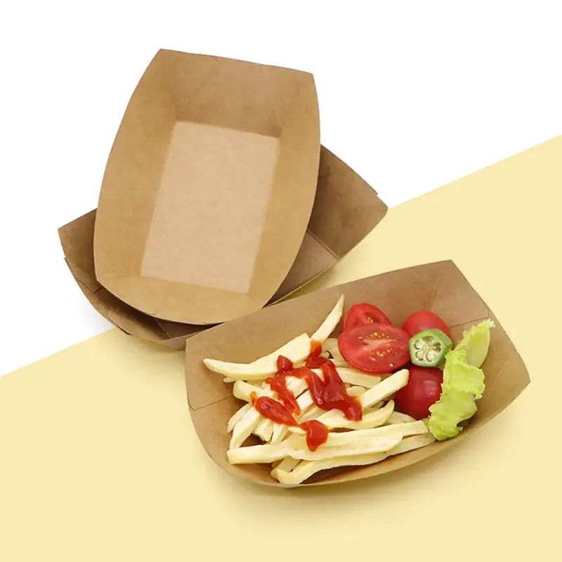 Paper Food Trays produced as custom food trays