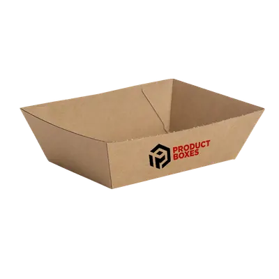 Paperboard Food Trays photographed from a second angle showing the side panel