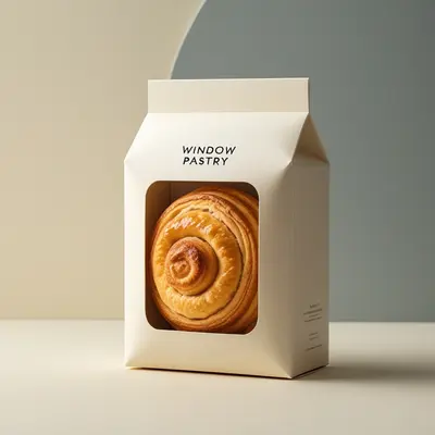 Pastry Boxes shown as a finished custom-printed pack