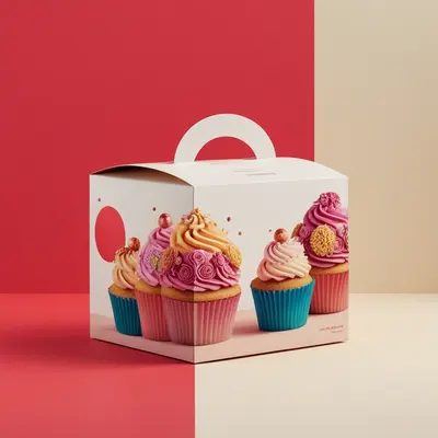 Pastry Boxes displayed with the closure detail visible
