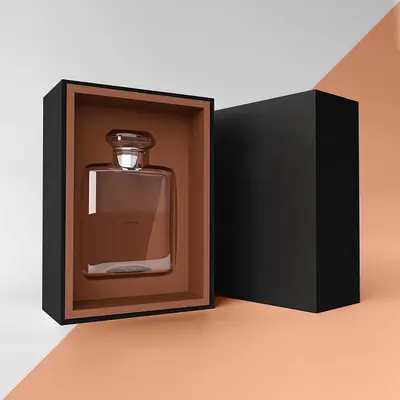 Perfume Boxes photographed from a second angle showing the side panel