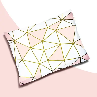 Personalised Poly Mailers shown as a finished custom-printed pack