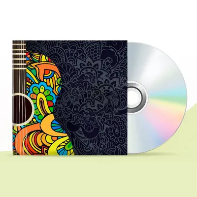 Personalized CD Sleeves displayed with the closure detail visible