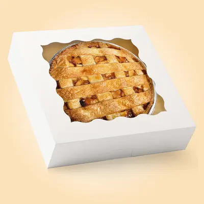 Pie Boxes shown as a finished custom-printed pack