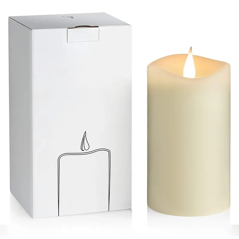 Pillar Candle Boxes produced as custom candle packaging