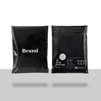 Poly Mailers with Tear Strip displayed with the interior structure visible