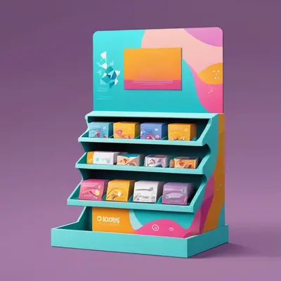Pop Up Display Boxes shown as a finished custom-printed pack
