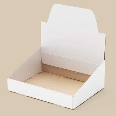 Pop Up Display Boxes photographed from a second angle showing the side panel