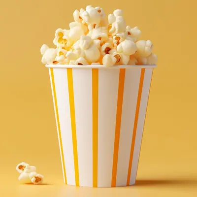 Popcorn Boxes shown as a finished custom-printed pack