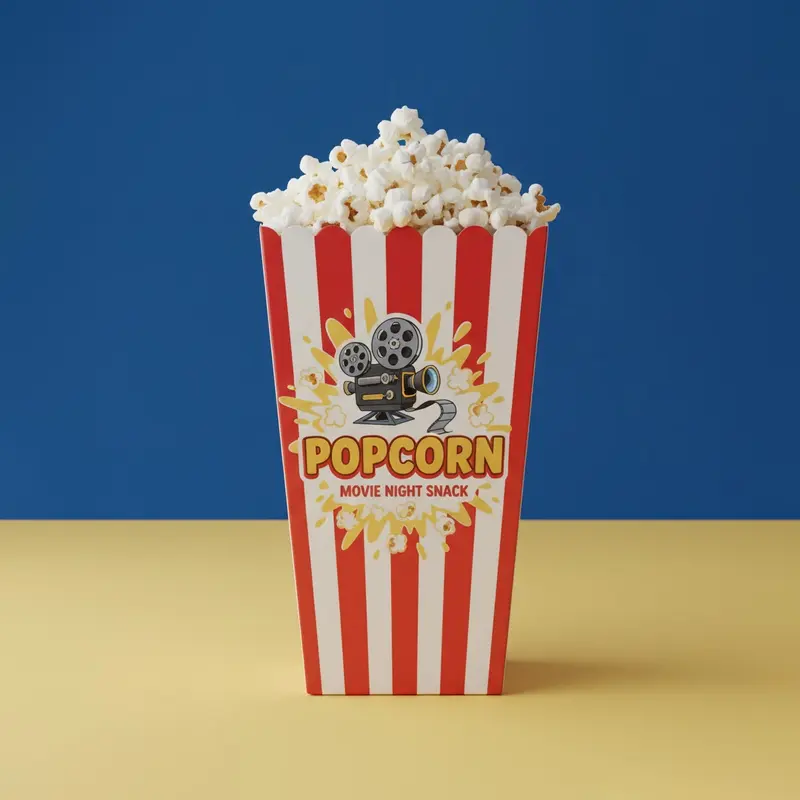 Popcorn Boxes produced as custom food packaging