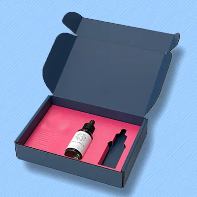 PR Boxes presented alongside its printed surface detail