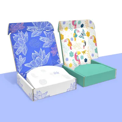 Presentation Boxes shown at an angle that reveals the depth of the pack