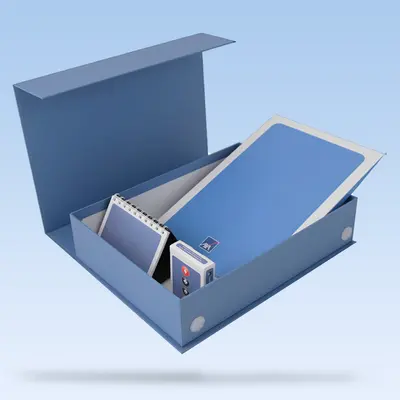 Promotional Boxes shown as a finished custom-printed pack
