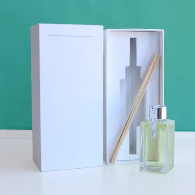 Reed Diffuser Boxes shown as a finished custom-printed pack