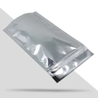 Resealable Mylar Bags presented alongside its printed surface detail