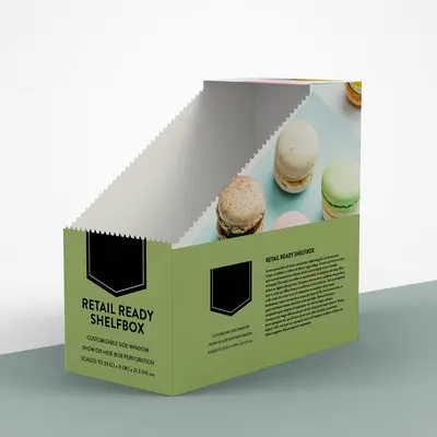 Retail Display Boxes shown as a finished custom-printed pack