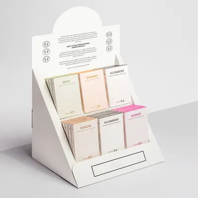 Retail Display Boxes displayed with the closure detail visible