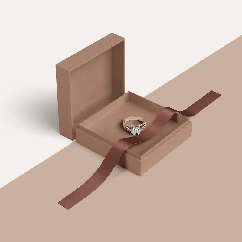 Ring Boxes photographed to show finish and proportion
