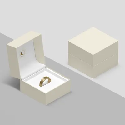 Ring Boxes shown at an angle that reveals the depth of the pack