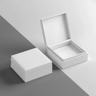 Ring Boxes presented alongside its printed surface detail