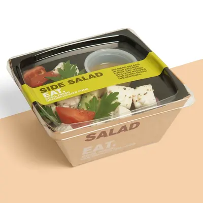 Salad Boxes shown as a finished custom-printed pack