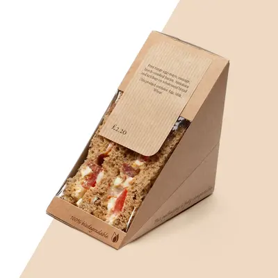 Sandwich Boxes shown as a finished custom-printed pack