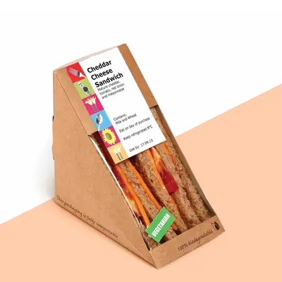 Sandwich Boxes photographed from a second angle showing the side panel