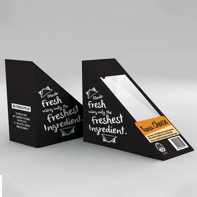 Sandwich Boxes displayed with the closure detail visible