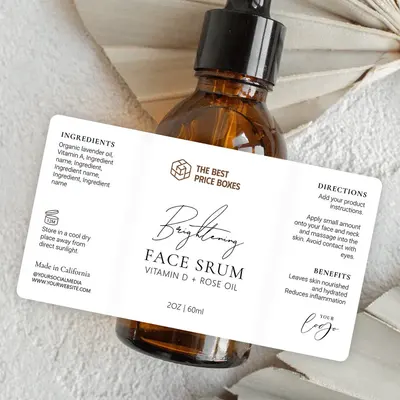 Serum Labels displayed with the closure detail visible