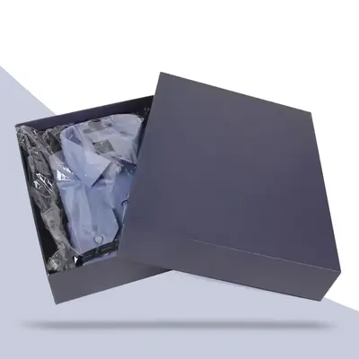Shirt Boxes photographed from a second angle showing the side panel