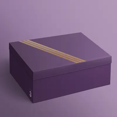 Shoe Boxes displayed with the closure detail visible