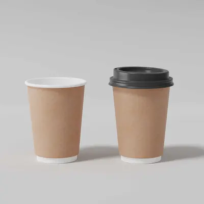 Single Wall Coffee Cups shown as a finished custom-printed pack