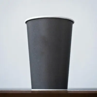 Single Wall Coffee Cups photographed from a second angle showing the side panel