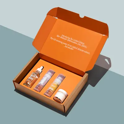 Skincare Boxes displayed with the closure detail visible