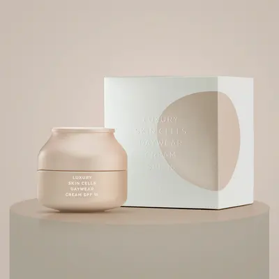 Skincare Boxes shown at an angle that reveals the depth of the pack