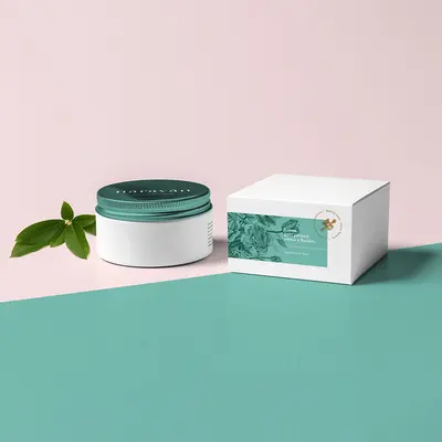 Skincare Boxes presented alongside its printed surface detail