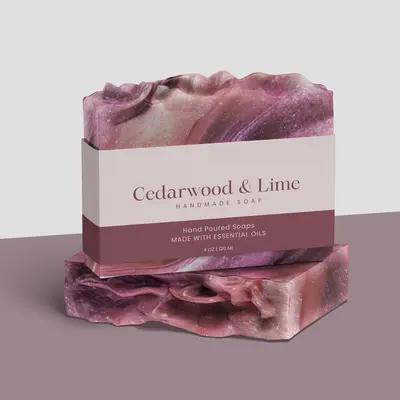 Soap Bar Labels displayed with the closure detail visible