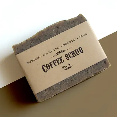 Soap Bar Labels presented alongside its printed surface detail
