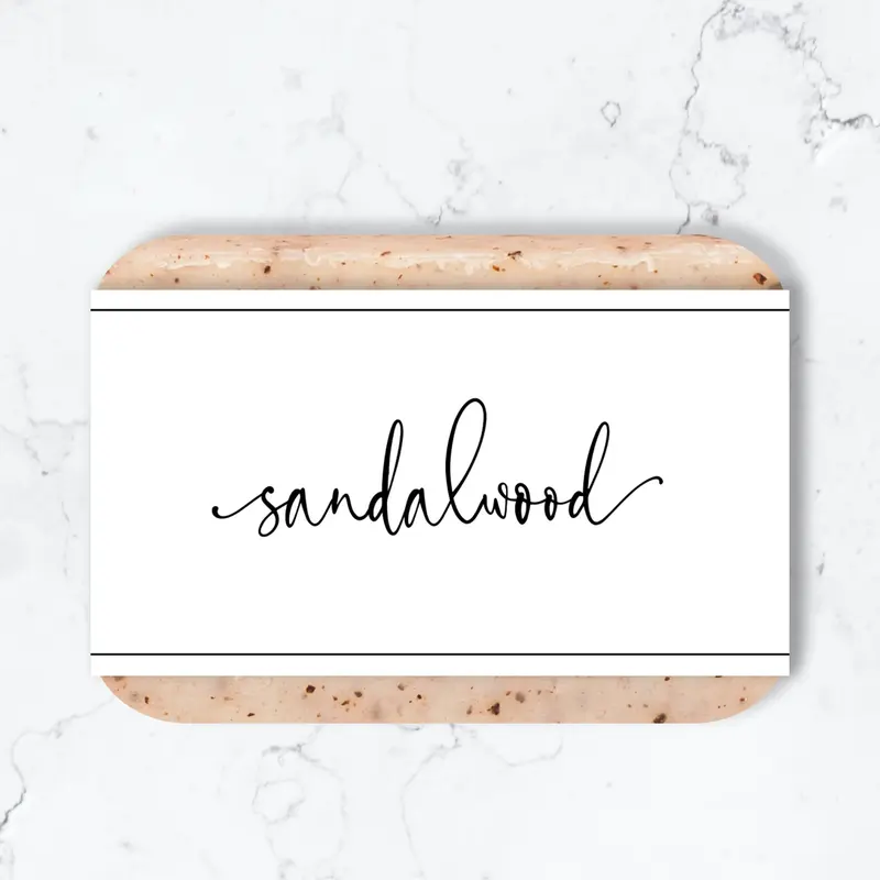 Soap Labels photographed to show finish and proportion