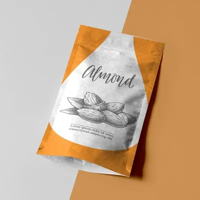 Stand Up Mylar Bags shown as a finished custom-printed pack