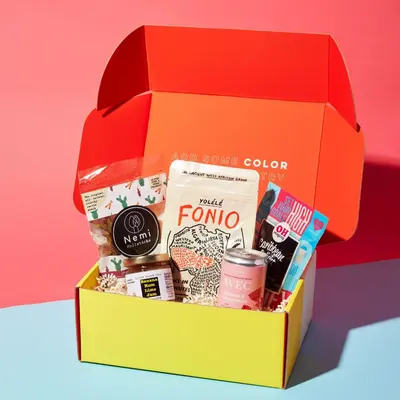 Subscription Boxes shown at an angle that reveals the depth of the pack